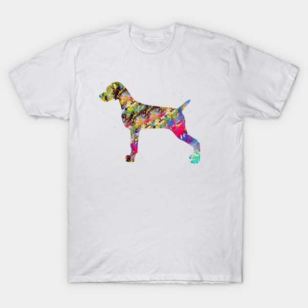 Weimaraner dog T-Shirt by erzebeth